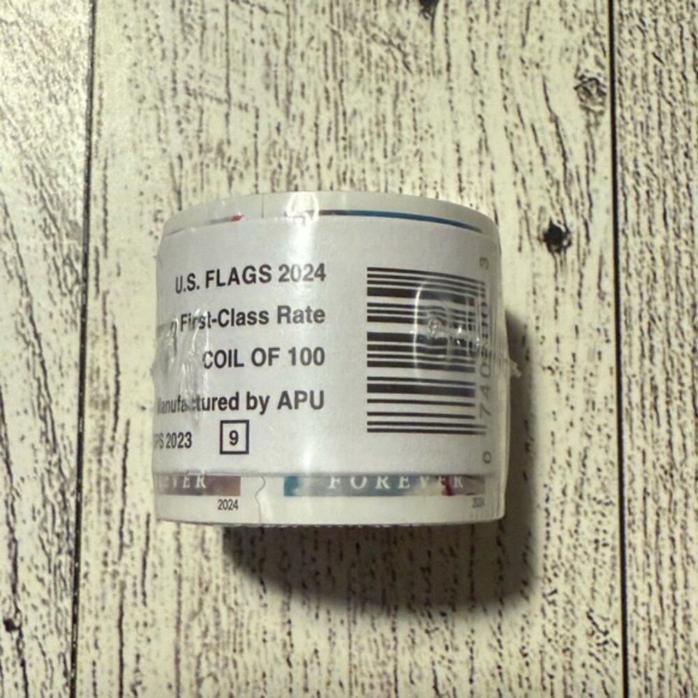 1 Roll of U.S. Flags 2024 Stamps
